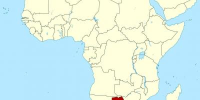 Mapa ng Botswana africa
