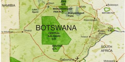 Mapa ng Botswana laro taglay